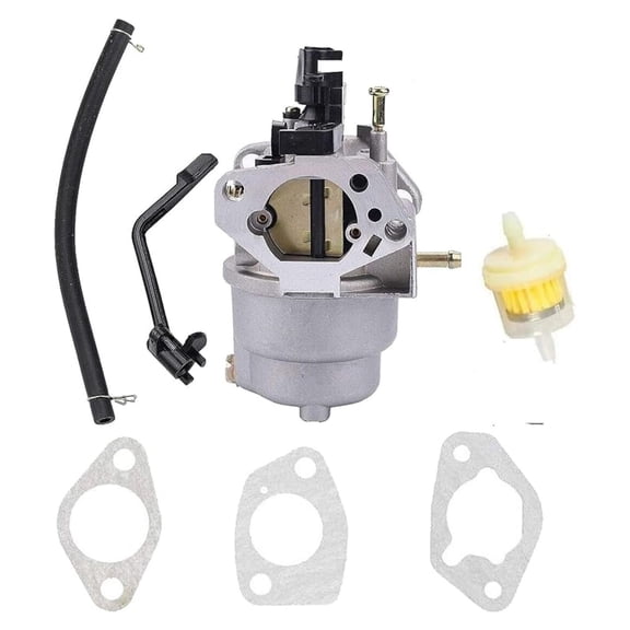 HQparts Carburetor Kit for CAT RP5500 Generator - Replacement Carb 490-6489 502-3686 - Fits 5500 & 6875 Watt Gas Generators - Includes Gaskets & Fuel Line