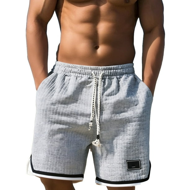 Pantalones cortos informales para hombre para actividades al aire libre: pantalones versátiles de diseño sencillo para el verano