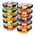 thumbnail image 1 of Sorbus Rectangular Glass Meal Prep Containers Set of 10 with Airtight Lids (20pcs), 1 of 7