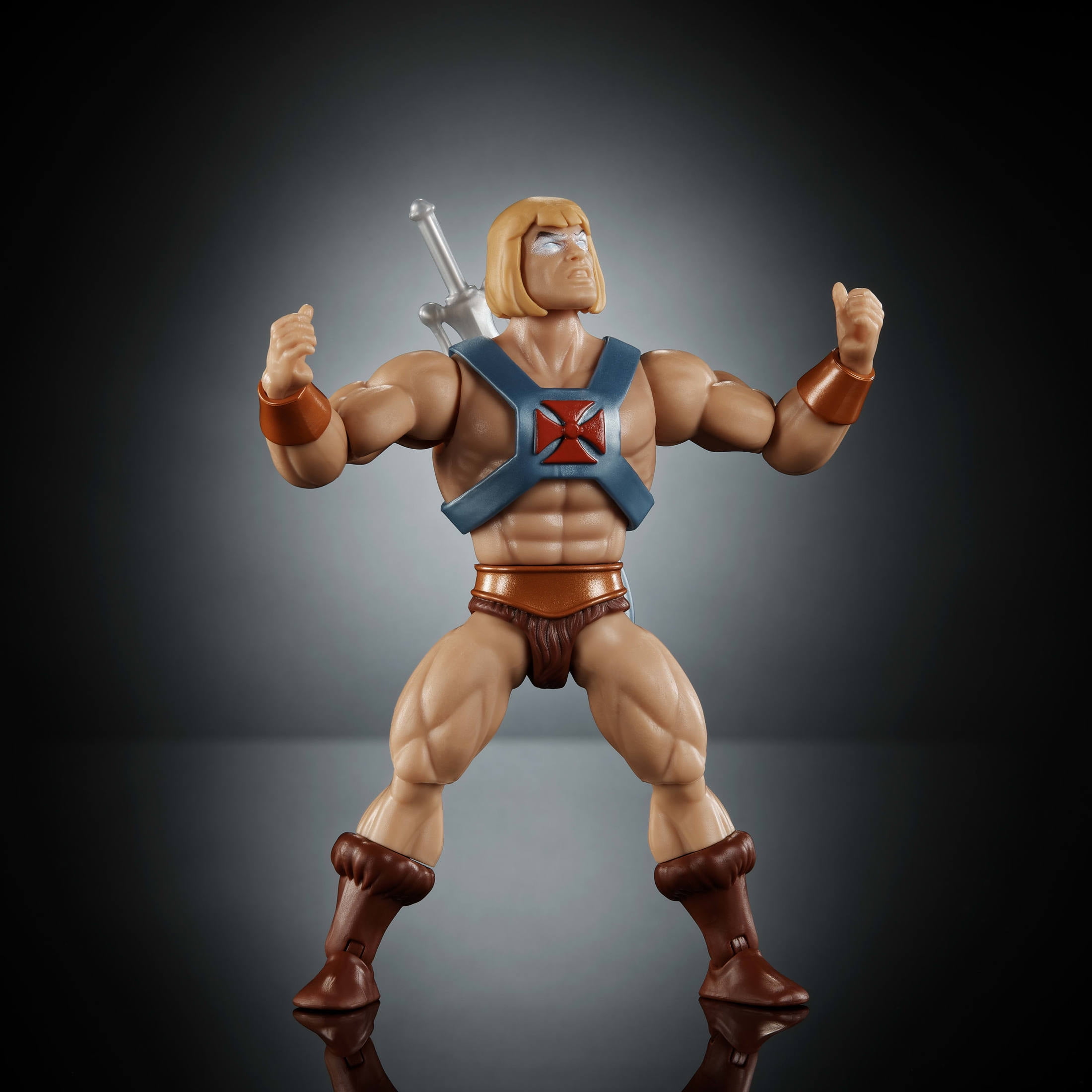 Masters of the Universe Origins Cartoon Collection Faker 5.5-inch Action Figure Toy, 1980 TV He-Man