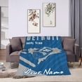thumbnail image 5 of Custom Detroit Blanket Gifts for Men Women Personalized Fans Add Name and Number Throw Blankets, 30" X 40",40" X 50", 50" X 60", 60" X 80", 5 of 6