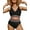 Black, variant on Rosvigor Plus Size Womens Bikini Sets High Waisted Swimsuit bikini Bathing Suit for Women Two Pieces Swimwear