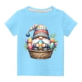 thumbnail image 2 of Edvintorg Easter Gifts Kids Tshirts Short Sleeve Boys Girls Fashion Cute Print Round Neck Cotton Tops Tees 3-10Years Children's Clothing, 2 of 4