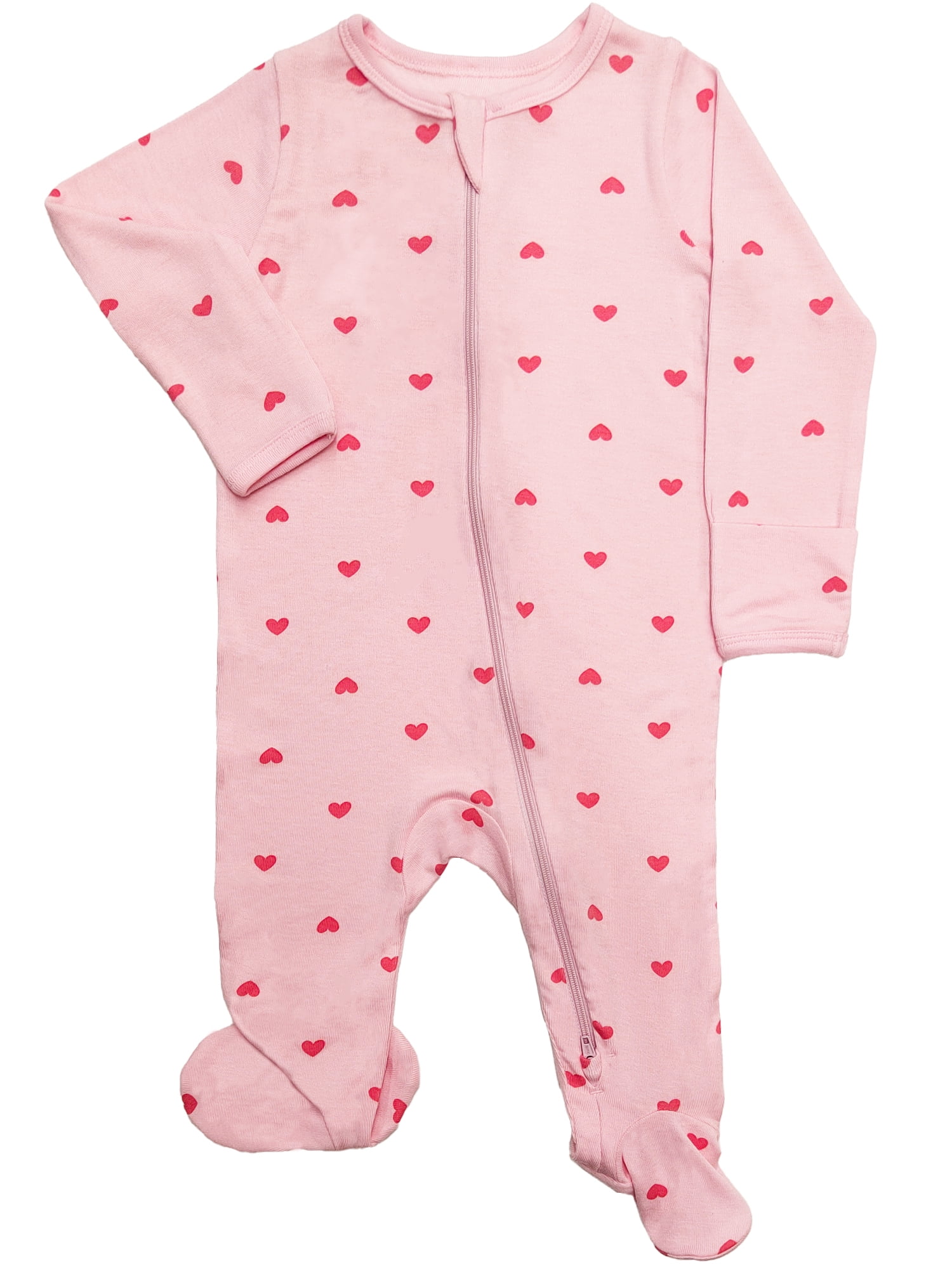 Wonder So Soft Modal by Wonder Nation Baby Unisex Two-Way Zipper Footed Sleep N Play Pajamas, 2-Pack, Sizes Preemie-6/9 Months