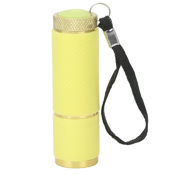 Lámpara de uñas con forma de linterna, secador de uñas LED portátil para salón de casa, herramienta para manicura, fijación de diamantes de imitación, color amarillo