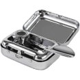 thumbnail image 1 of Portable Stainless Steel Mini Ashtray with Lid for Travel & Outdoor Smoking, 1 of 2