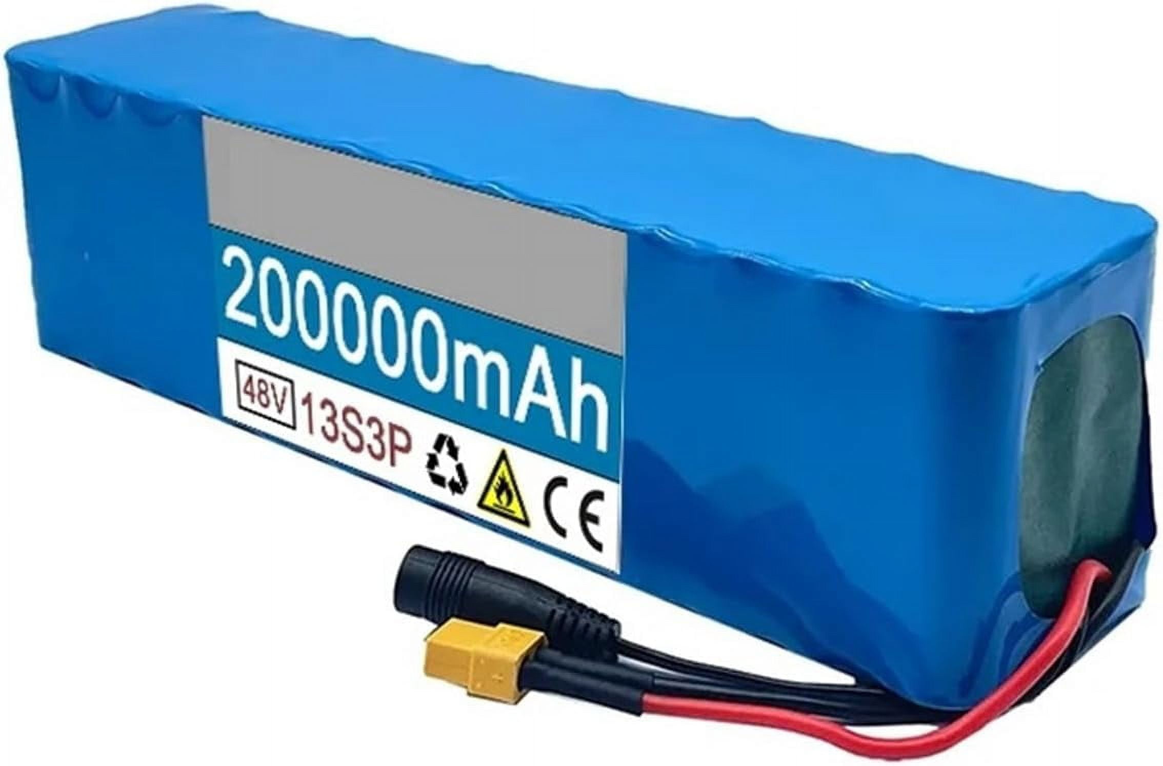 Ebike Battery, 48V 200Ah 2000W 13S3P 48V Lithium-Ion Battery for 54.6V E-Bike Electric Bicycle Scoot