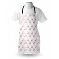 thumbnail image 4 of Bird Print Apron, Watercolor Silhouettes with Paint Blots, Unisex Kitchen Bib with Adjustable Neck for Cooking Gardening, Adult Size, Pale Pink Pale Mauve, by Ambesonne, 4 of 4