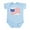 Sky Blue, variant on CafePress - American Flag Made Up Of Wing Baby Light Bodysuit - Baby Light Bodysuit, Size Newborn - 24 Months