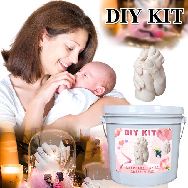 TIMIFIS Dish Towel Keepsake Hands Casting Kit Large | DIY Plaster Statue Molding Kit Hand Holding Kitchen Gadgets