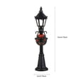 thumbnail image 2 of POINTERTECK Lampe de Rue Lumières de Noël Miniature Village Mini Modèle Lampe Postdécor Noir Chemin de Fer Lanterne, 2 of 6