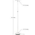 thumbnail image 2 of Brightech Lampe de Sol à Capteur Tactile LED Flux Ciel, Blanc, 2 of 12