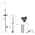 thumbnail image 3 of Soporte de linterna para , suspensión de poste de linterna para exteriores de Sharpla Soporte de linterna, 3 of 5