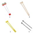 thumbnail image 4 of Becaristey Wood Smooth Line Round Edge Safe Mallets Drumsticks For Percussion Toy Exploring New World Odorless Wood, 4 of 6