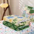 thumbnail image 5 of Manfei Patchwork Plaid Bowknot Zipper Twin Comforter Sets with Fitted Sheet and 2 Pillowcases,Cute Floral Zipper Bedding Set,Colorful Stars Reversible,4 Pieces, 5 of 7