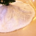 thumbnail image 5 of FlareFable 59Inch White Faux Fur Christmas Tree Skirt, Pure White Elegant Home Tree Skirt Ornament, Round Xmas Party Mat for Room Base Decor Indoor, Perfect Winter Holiday Christmas Decorations, 5 of 16
