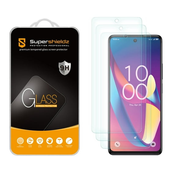 (3 Pack) Supershieldz Designed for TCL 50 XL 5G Tempered Glass Screen Protector, Anti Scratch, Bubble Free