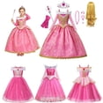 thumbnail image 2 of Disney Bella Durmiente niñas princesa Vestido niño Cosplay disfraz Aurora vestidos Vestido Halloween carnaval fiesta niños ropa 7-8T (etiqueta 140) Gao Jinjia LED, 2 of 2