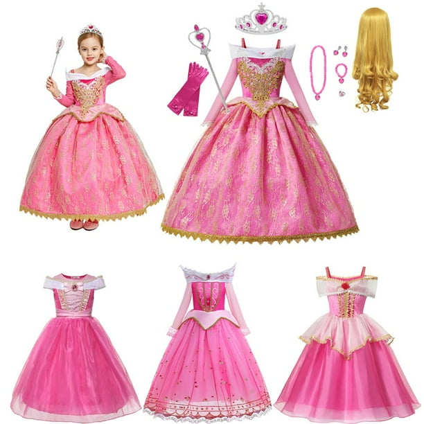 Pink Disfraz Disney Aurora Sleeping Beauty Dress Inspired Disney