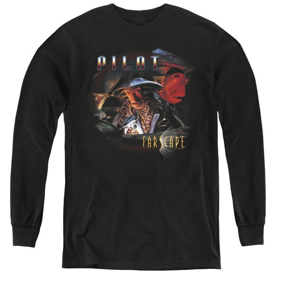 Farscape Pilot Youth Long Sleeve T-Shirt Black