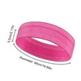 thumbnail image 2 of Diadema deportiva para correr que absorbe la humedad para gimnasio entrenamiento rosa rojo rojo, 2 of 3