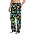 thumbnail image 2 of Xecao Geometric Dinosaur Men's Straight Lounge Pajama Pants: The Ultimate in Comfortable Sleepwear, 2 of 9