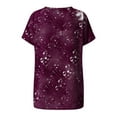 thumbnail image 6 of hotojiny Tops for Women Trendy Tie Dye Loose Fit Short Sleeve Casual Shirt Oversized Crew Neck Tunic Tee Streetwear, 6 of 6