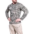 thumbnail image 1 of MAWCLOS T-shirt Décontracté pour Hommes à Imprimé Camouflage Sport Manches Longues Tactiques, 1 of 4