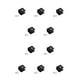 thumbnail image 1 of Billuyoard 10 soportes de pared fáciles de instalar: práctico dispositivo elevador de asiento antideslizante, elevador de asiento delantero, Cuadrado negro S 10Conjunto, 1 of 6