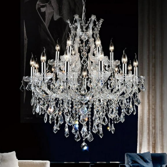 CWI Lighting Maria Theresa 19 Light Up Traditional Metal Chandelier in Chrome