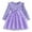 a-Purple20589, variant on VNKIDY Girls Dress Toddler Adorable Solid Color Long Sleeve Dress Ribbed Bodice Ruffled Shoulders Bow Details Skirt For Daily Casual Festive Wear Leisure Dress