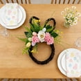 thumbnail image 7 of Viflosae Wreath Spring Decorations for Home Easter Bunny Shaped Wreath Suitable for Front Door Hanging Window Display Or General Easter/spring Decoration Features String Egg Bow and Bunny Ear, 7 of 7