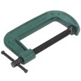 thumbnail image 4 of Abrazadera en forma de C de acero con alto contenido de carbono, clip G, longitud de sujeción de 4,6 pulgadas, herramienta de fijación de torsión grande para carpintero, 4 of 12