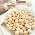 thumbnail image 6 of Remiawy 1000 PCS 10MM Wooden Beads for Crafts with Jute Twine, Natural Unfinished Round Loose Wood Beads in Bulk, Spacer Beads for DIY Garland, Macrame & Farmhouse Decor, 6 of 8