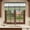 Gray Green, variant on Black Morocco Valances for Windows, Decorative Rod Pocket Window Valance Curtains, Grey Striped Middle Century Patterned Short Curtain Drapes for Kitchen/Bathroom/Living Room, 2 Panels, 42" W x 12" L