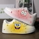thumbnail image 2 of Tire hacia atrás 2023 otoño e invierno nuevo estilo modificado Bob Esponja graffiti zapatillas de deporte para hombres nicho diseño original zapatillas deportivas para mujeres, 2 of 5