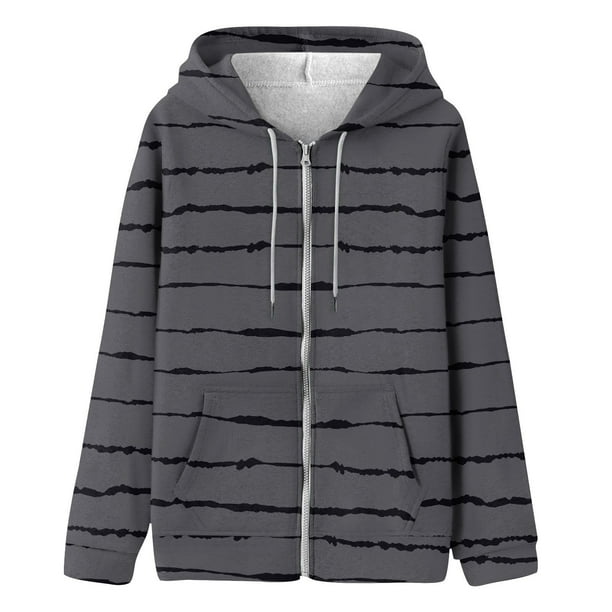 Sudadera con capucha de manga larga para mujer, informal, con capucha, para exteriores y chaquetas, blusa estampada a la moda, sudadera de manga larga con bolsillos, sudadera con capucha, blusa de pol