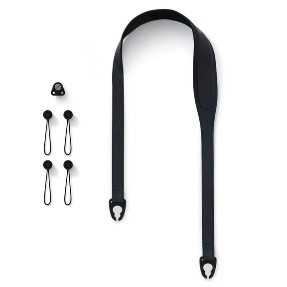 Urth Mantle Leather Camera Strap, Standard, Black