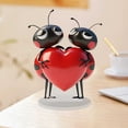 thumbnail image 6 of Home Decor Desktop Ornament 2D Flat Acrylic Ladybug Ornament Home Desktop Decoration, Valentine's Day Heart Ornament & Unique Desktop Display For Living Room, 6 of 8