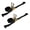 Black, variant on Mega Cargo Control 2" x 30' Ratchet Heavy Duty Tie Down Straps with Black Flat Hooks, 3,333 lbs WLL, Cargo Securement Straps for Flatbed Trucks, Trailers & Equipment, 2 Pack, Pink