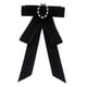 thumbnail image 1 of Corbata De Lazo Para Mujer, Pasador De Pecho, Corbata Elegante Para Decoración De Camisa De Boda, Terciopelo Negro, 1 of 8