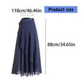 thumbnail image 5 of ZYHARUKO Elegant Chiffon Ballet Wrap Skirt Adjustable Tie Waist Dancewear for Women Dance Swing Long Skirts Gymnastic Over Scarf, 5 of 19