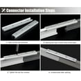 thumbnail image 6 of GXCZ Window Curtain Rod Ceiling Curtain Track, Curtain Track, Wall/Ceiling Mount Curtain Poles Flexible Curtain Rod For RV/Kitchen/Privacy/Shower Easy To Bend(Ceiling Mount,300cm/9.8ft), 6 of 8