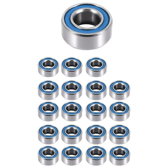 20PCS MR105- 5X10X4mm Ball Bearing Steel Double-Shielded Miniature ,Blue