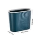 thumbnail image 3 of Wastebasket Striped Wastebasket Home Bathroom Seamless Wastebasket Plastic Suitable For Home Kitchen Bathroom Garage, 3 of 7