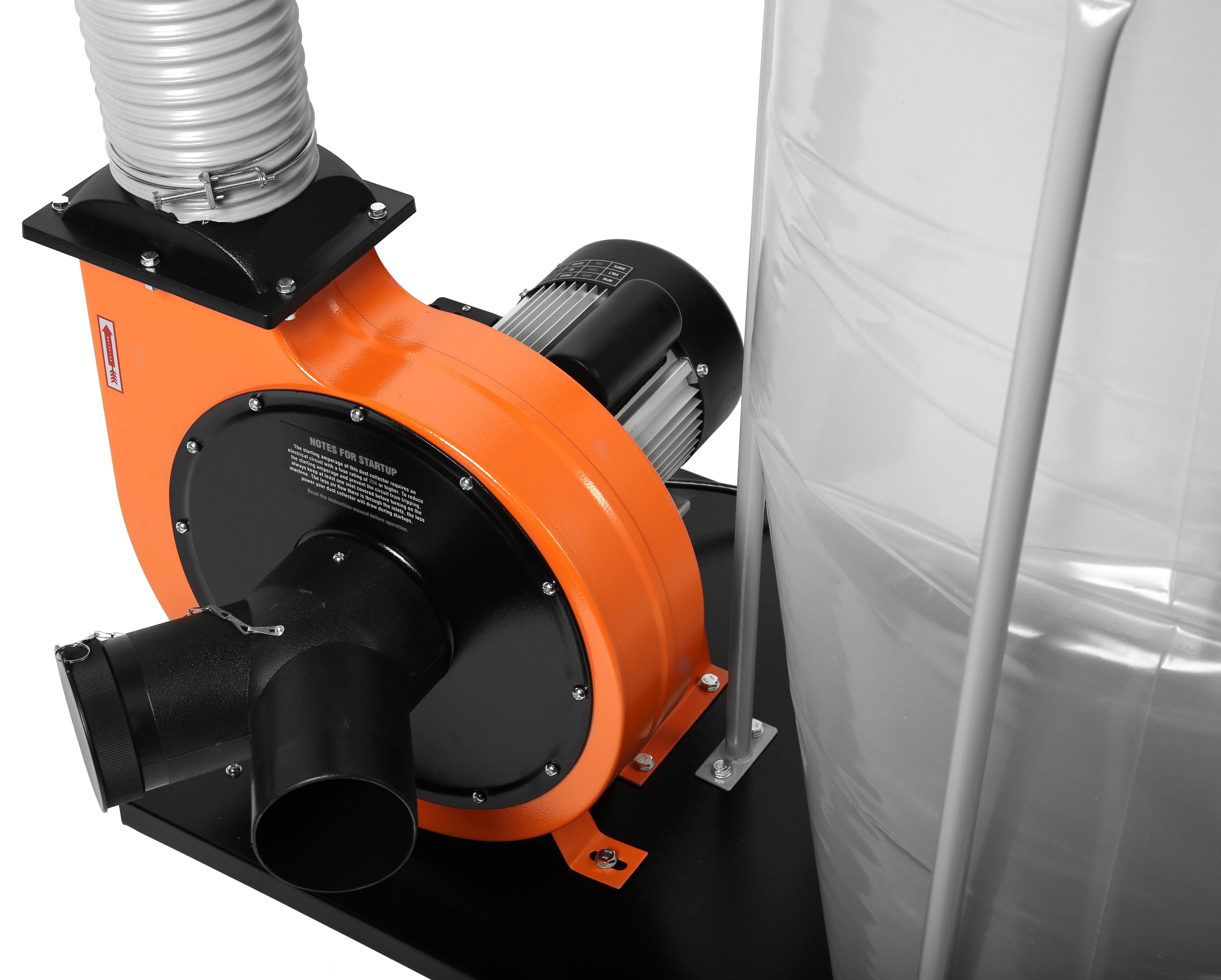 WEN 1,300 CFM 14-Amp 5-Micron Woodworking Dust Collector with 50-Gallon Collection Bag and Mobile Base