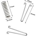 thumbnail image 2 of Trampolín de resorte de cuerda resistente para tienda de campaña con fijaciones para sombra de vela, 4 piezas, accesorios de Metal, resortes, 2 of 5