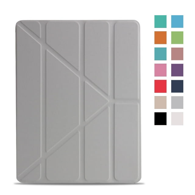 Étui Multifonctionnel pour Tablette iPad (Gris, pour iPad 10.2 Pouces 7/8/9e Génération)
