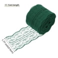 thumbnail image 2 of Unique Bargains 1.8' Wide 11 Yard Lace Ribbon Floral Pattern Dark Green Lace Trim Ribbon for Gift Wrapping, Wedding Decor, 2 of 6