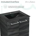 thumbnail image 3 of Annecy 24 in. Black Walnut Bathroom Vanity With Black Ceramic Sink Top, 3 of 6